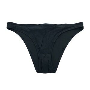 Aerie Womens Cheeky Bikini Bottom Black Nylon/Elastane XL New